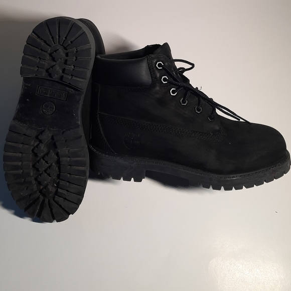 Timberland Kids Boys Girls Black Boots Size 2 - Picture 4 of 7